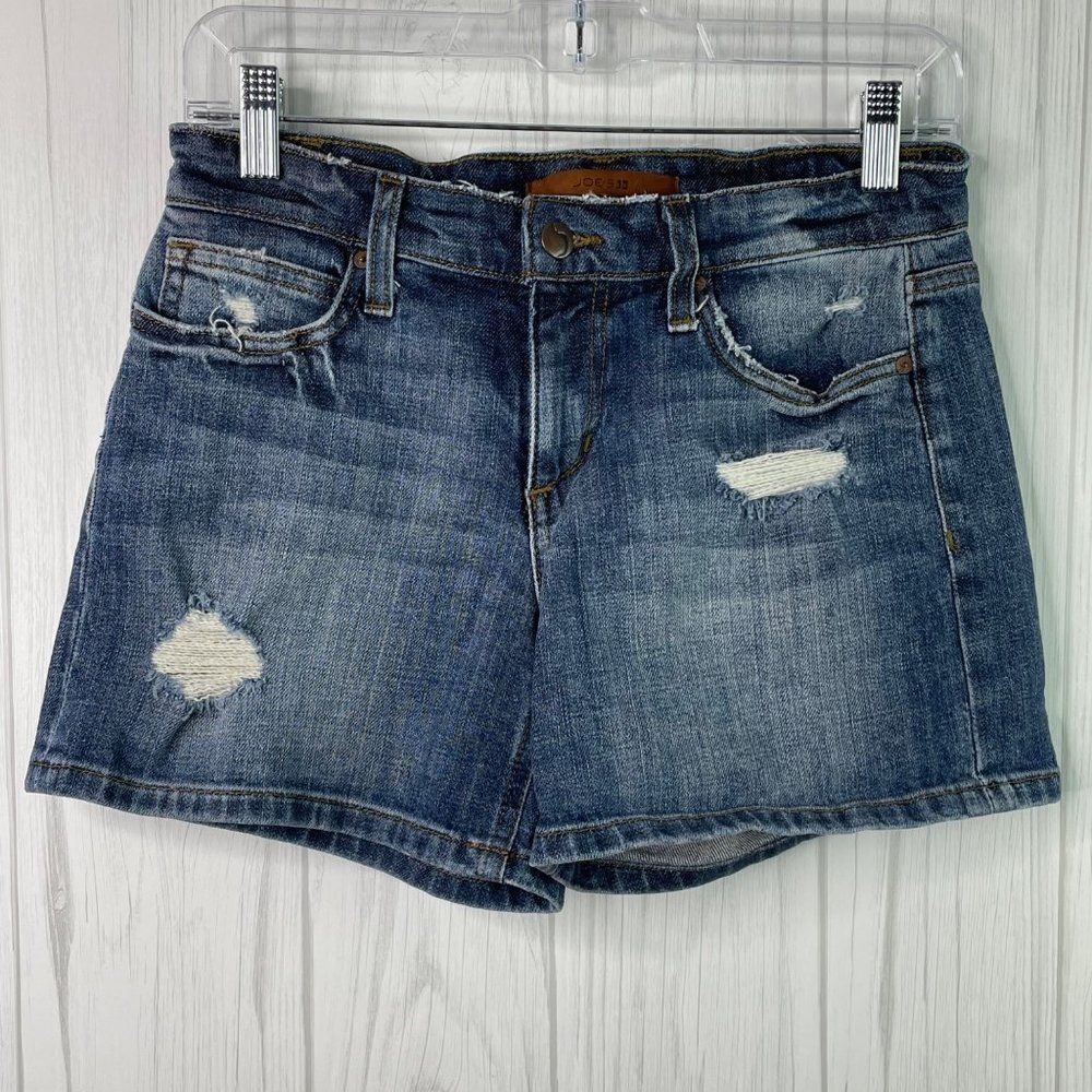 Joes Jean Denim Shorts Gessa Distressed Size 25